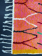 Colorful Abstract Moroccan Wool Rug – Handmade Berber Design