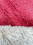 Red & Pink Moroccan Wool Rug – Handmade Modern Berber Carpet